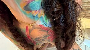 Fucking Neighbor's Curly Ass With Cum Creampie