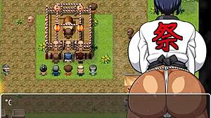 Tanned Girl Natsuki Hentai Game Ep 33 Festival Public Blowgang!