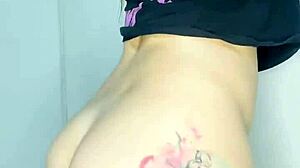 Hot Colombian Teen's First Anal Creampie