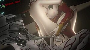 Ruby fantasizes about futanari dominating her with anal and blowjob in threesome