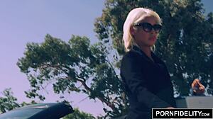 Pornfidelity Bridgette B Interrogates Hard Cock With Facial Cumshot