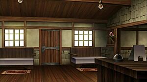 Sister Sucks Through Wall Hole! Intense Blowjob!