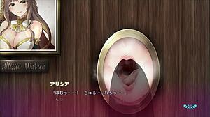 Sister Sucks Through Wall Hole! Intense Blowjob!