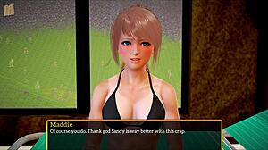 my new family 448, where the blonde milf gets involved in homemade hentai game with erotic tits