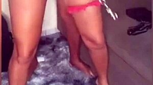 Watch this collared housewife get used by the hung guy with face slaps, choking, and full domination.