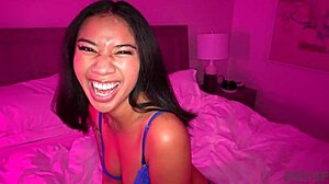 fucked and folded cutie gets full nelson from big dick j mac - ameena green