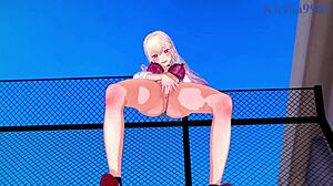 Marin Kitagawa And Shinju Inui In Intense Sex! Old Man Masturbates In My Dress-Up Darling Hentai.