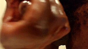 i masturbate my big black cock close-up