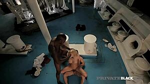 Donna Bell in private interracial scene