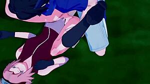 Sakura Haruno And Naruko Uzumaki Have Intense Sex With Sasuke Uchiha