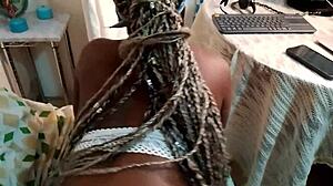 Ebony Queen Deepthroats Big Bbc In Lingerie