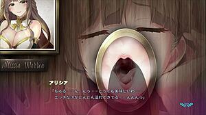 Sister Sucks Through Wall Hole! Intense Blowjob!