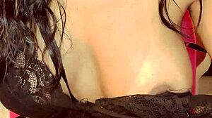 Cute Student Filmed in Nighttime Meeting