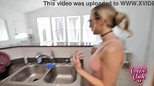 Step-aunt craves handyman for intense doggystyle roleplay action