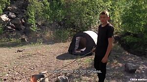 Straight twink eagerly sucks and fucks for cash in Czech Hunter 563