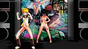 i go bananas with the erotic banana in mmd hentai