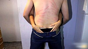 Dry humping in leggings leads to cum in pants