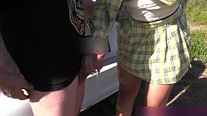 Yasmin Kitty's intense offroad blowjob and doggystyle