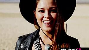 Playboy Model Chelsie Aryn Strips Nude in Desert Outdoor Setting