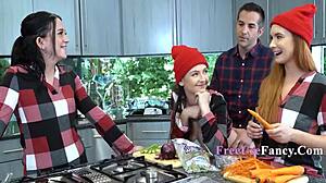 Holiday family freeuse with Serena Hill and Violet Spice