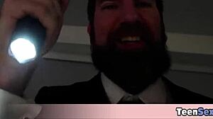 Her rough anal groupsex dream came true! Can her tiny ass handle the multiple orgasms?