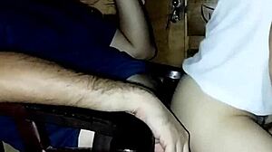 Horny wife greets husband with dick rides upon return from work