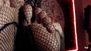 fetish asmr with bbw rubbing sounds for foot & stockings voyeur