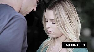 Aubrey Sinclair bangs driving instructor outdoors, so hot! 🔥