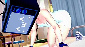 tv woman waits in infirmary with towel