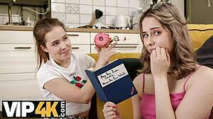 Ruski sostanovalci se potopijo v divjo kuhinjsko trosomsko zabavo