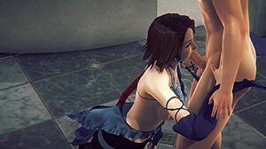 does yuna suck and take anal in final fantasy hentai?