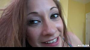 Horny Busty Redhead Latina Blake Seduces Boyfriend With Cowgirl and Doggy