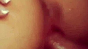 close-up of my girlfriend banging after our fight