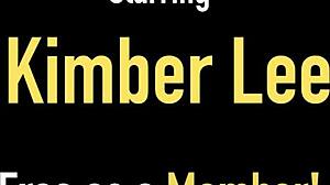 Kimber Lee Shows Off Her Big Pussy Lips and Natural Tits