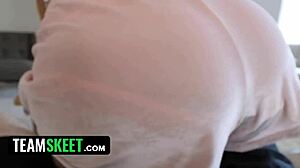 she whispers, 'watch me dance and shake my booty on your cock'