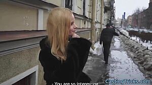 casting newbie rides cock in doggystyle