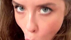 Hot Canadian Blonde Deep-Throat Rimjob and Cum in Mouth!