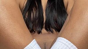 Horny girlfriend masturbates alone at home in amateur video