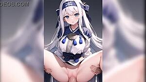 Japanese Ainu teen has anime sex