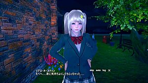 I love playing with this blonde big tits JK in 3D hentai.