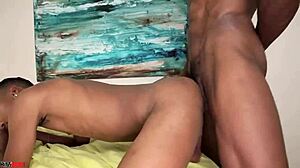 Hot black guy fucking sissy neighbor casually