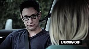 Aubrey Sinclair bangs driving instructor outdoors, so hot! 🔥