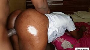 Big Booty MILF Rams Big Black Cock from Behind