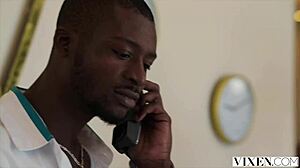 Christy, the new girl at Vixen, sneaks a secret hookup at the hotel