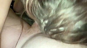 milf pleases throat with deepthroat cum in mouth