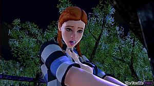 i have a secret with this goth futanari shemale in 3d porn, she has a big cock and i love ittt