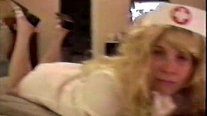 Busty Brunette Nurse Sucks Patient's Cock For Relief