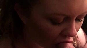 I feel so excited getting cum on my face from a stranger in this pov scene