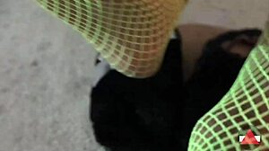 worship my green fishnets feet, amateurs in femdom nylon domination