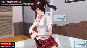 In this uncensored japanese hentai, she performs handjob and blowjob with asmr effects